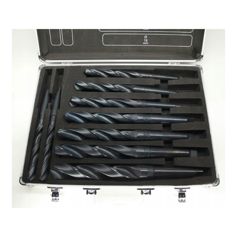Juego de brocas para metal con cono MK2 y MK3, 14,5-30 mm, HSS