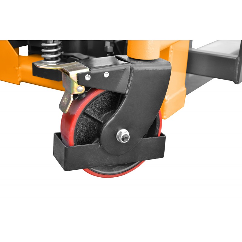Transpaleta manual de mástil WRHS 2016 con horquillas regulables (capacidad de carga de 2000 kg, altura de elevación de 1600 mm)