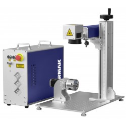 CORMAK- Znakowarka laserowa LF20 z uchwytem obrotowym
