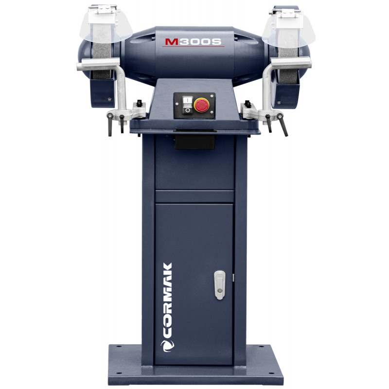 Lijadora industrial de doble disco CORMAK M300S con base