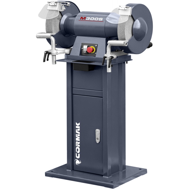 Lijadora industrial de doble disco CORMAK M300S con base