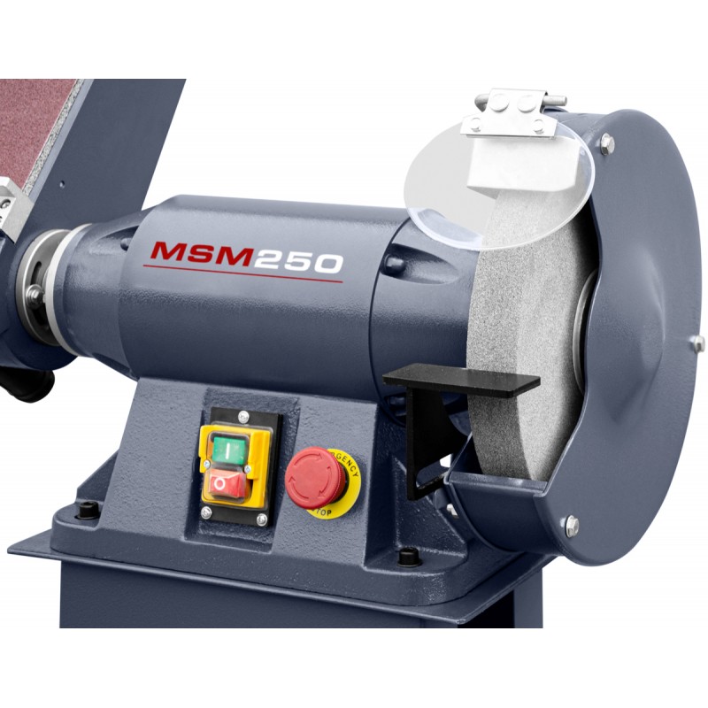Lijadora industrial multifunción de cinta y disco CORMAK MSM250 con base