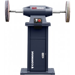 Máquina industrial de satinado, lijado y pulido para desbarbar y pulir CORMAK SP350 con base