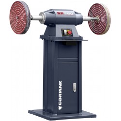 Máquina industrial de satinado, lijado y pulido para desbarbar y pulir CORMAK SP350 con base