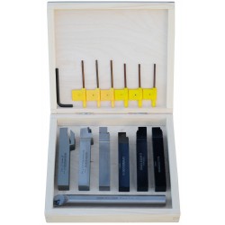 Juego de cuchillas para torno 20x20, 7 unidades + plaquitas