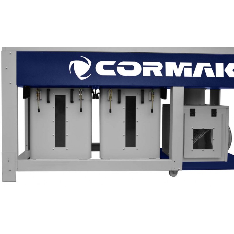 Aspirador industrial de polvo y virutas de madera CORMAK DCV6500TC VIBER | Fabricante CORMAK