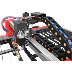Cortadora por plasma y gas PW-1530 AST 1500x3000 + compresor Luft 1000 + fuente SPARTUS ProCUT 125CNC