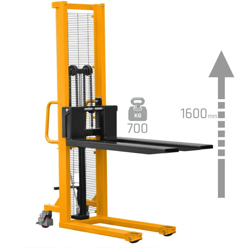 Transpaleta de mástil P716 (capacidad de carga de 700 kg, altura de elevación de 1600 mm)