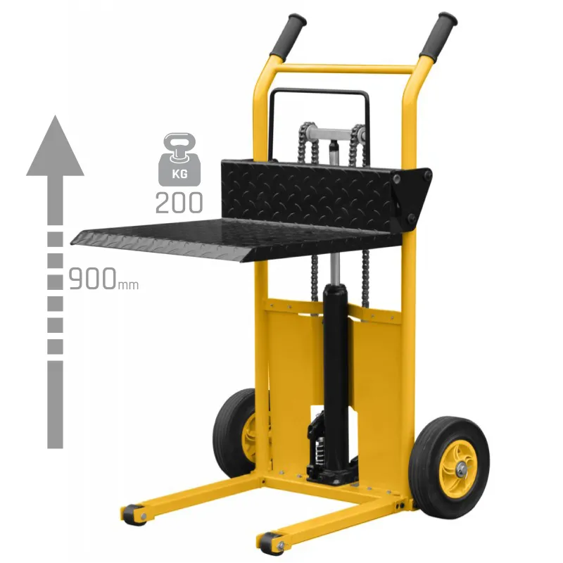 Carro de transporte con plataforma WLTA (capacidad de carga de 200 kg, altura de elevación de 900 mm)