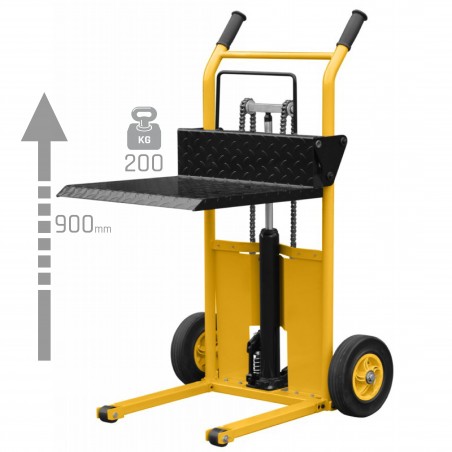 Carro de transporte con plataforma WLTA (capacidad de carga de 200 kg, altura de elevación de 900 mm)