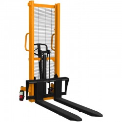 Transpaleta manual de mástil WRHS 2016 con horquillas regulables (capacidad de carga de 2000 kg, altura de elevación de 1600 mm)