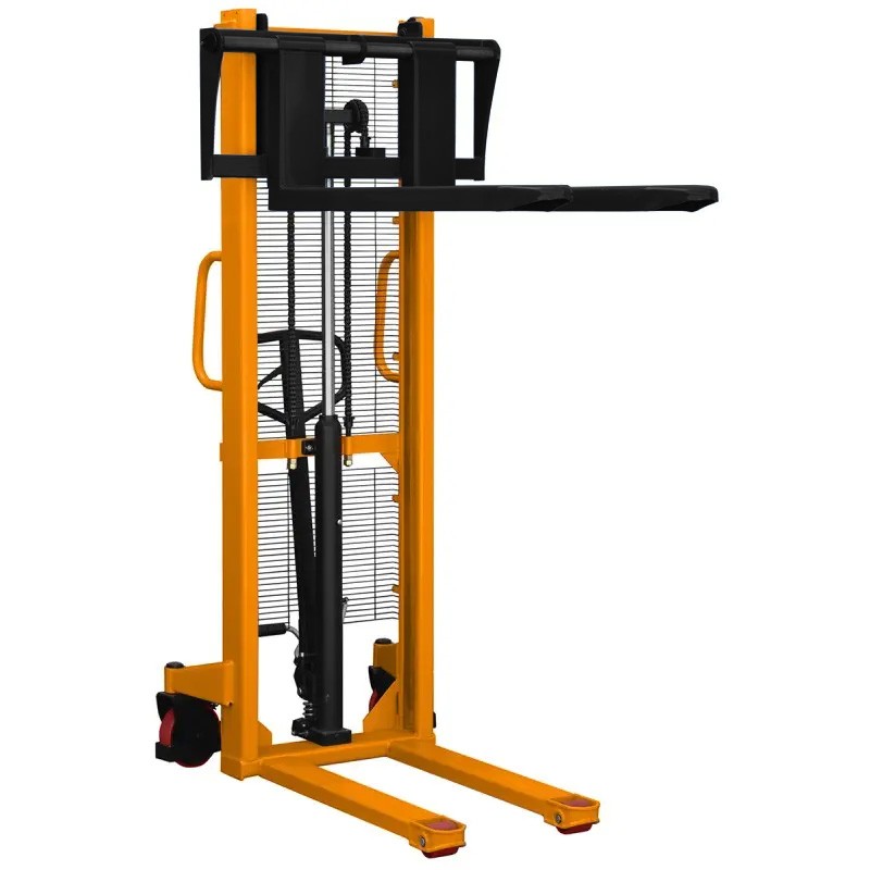 Transpaleta manual de mástil WRHS 2016 con horquillas regulables (capacidad de carga de 2000 kg, altura de elevación de 1600 mm)