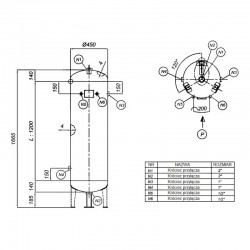Compresor de tornillo con variador LUFT 400 - 3,0 kW - 380 l/min. 230 V + Depósito de aire vertical de 200 l