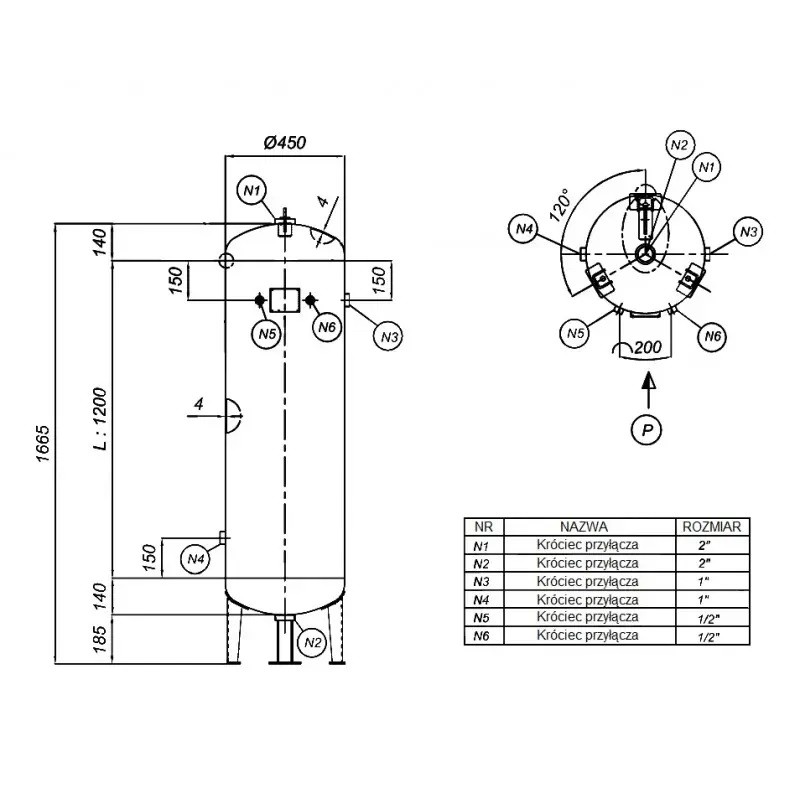 Compresor de tornillo con variador LUFT 400 - 3,0 kW - 380 l/min. 230 V + Depósito de aire vertical de 200 l