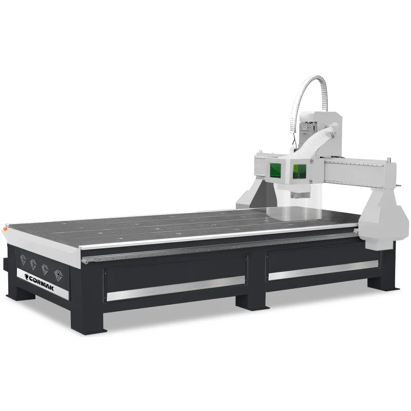 Fresadora CNC CORMAK C2131 PREMIUM (2100 x 3200) + mesa híbrida
