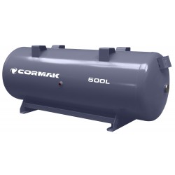 Depósito de aire comprimido para compresor, 11 bar, 500 l, horizontal