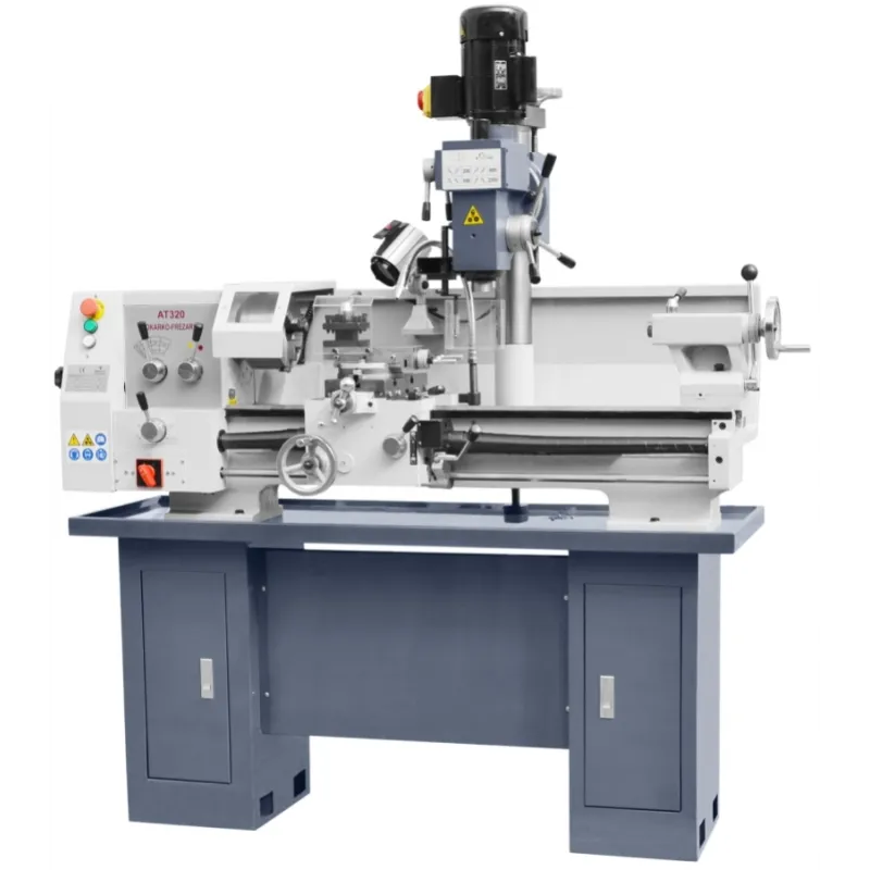 Torno-fresadora CORMAK AT320 + cuchillas + broca