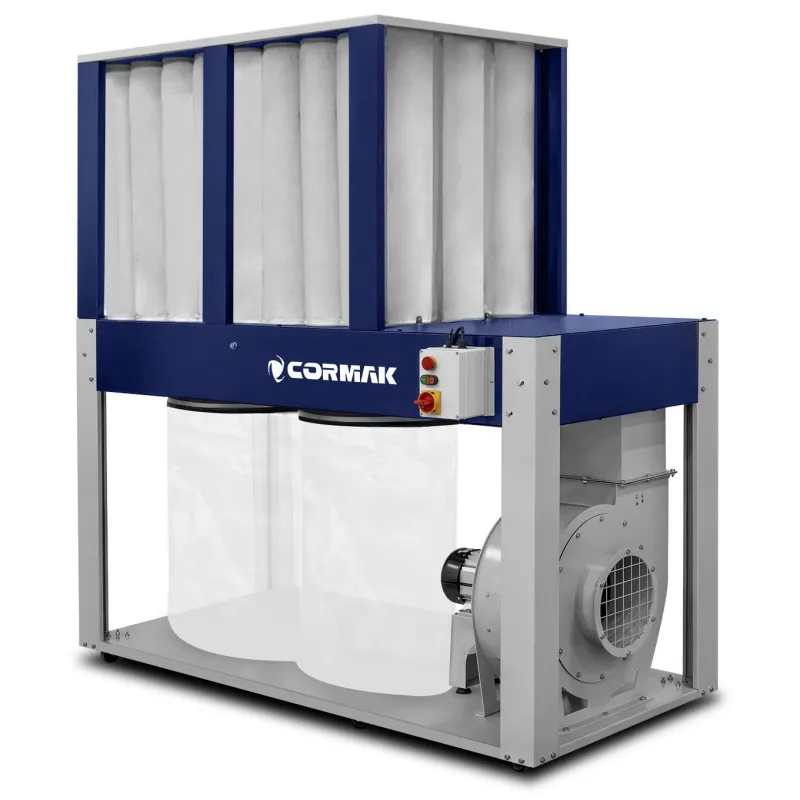 Aspirador industrial para polvo y virutas de madera CORMAK DCV6000E