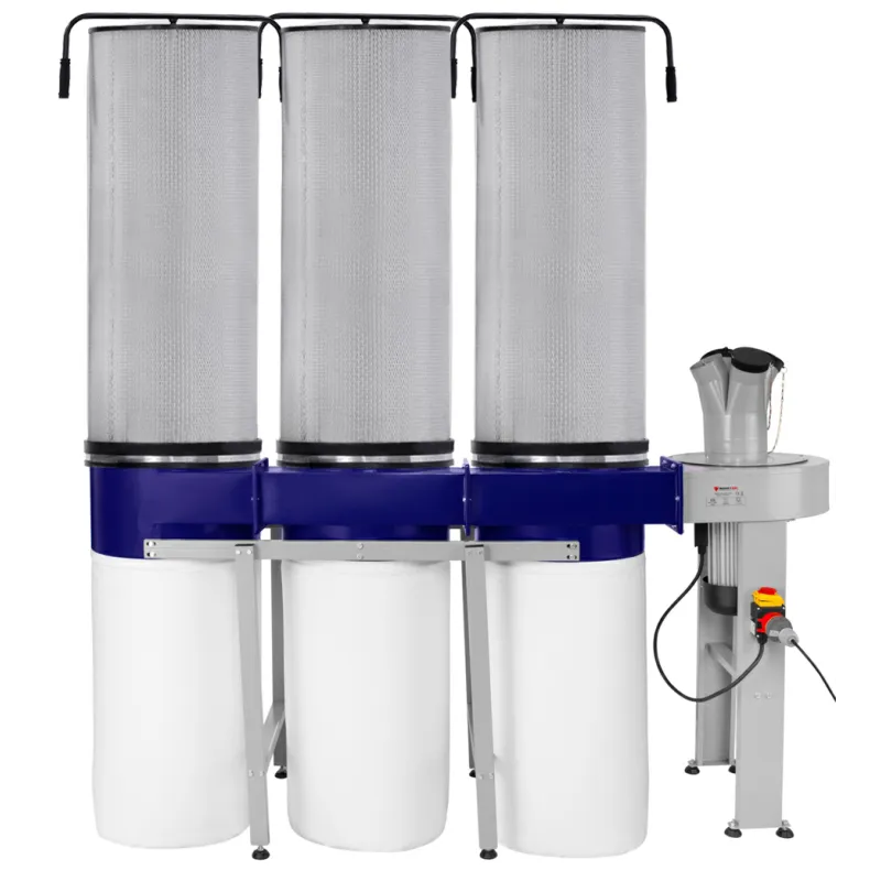 Aspirador de serrín, virutas y polvo CORMAK FM350 FILTROS DE POLVO