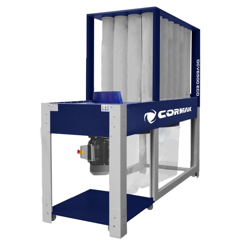 Aspirador industrial de polvo y virutas de madera CORMAK DCV5200E+ | Fabricante CORMAK