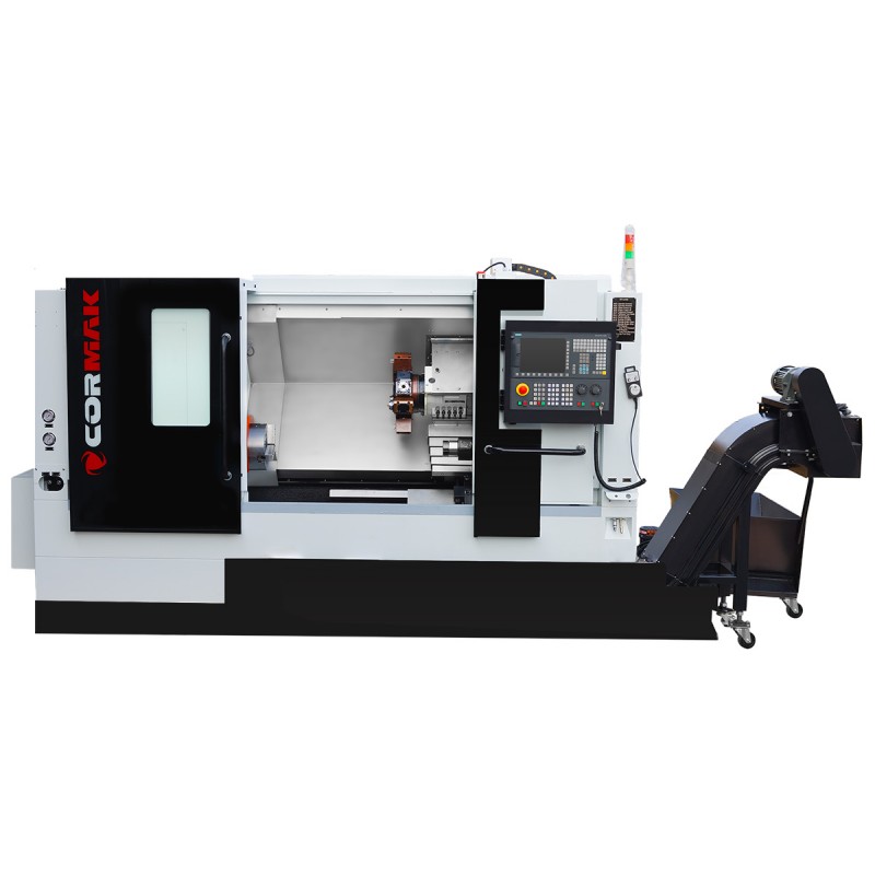 Torno CNC CK7160x1500 con portaherramientas hidráulico de 12 posiciones y control SIEMENS SINUMERIK 808D