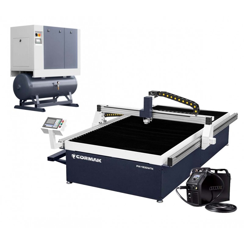 CORMAK - Wypalarka plazmowa PW-1530 WBT 1500x3000 ze stołem wodnym