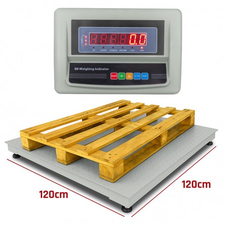 BÁSCULA DE PALÉS DE PLATAFORMA W3T (CAPACIDAD DE 3000 KG)