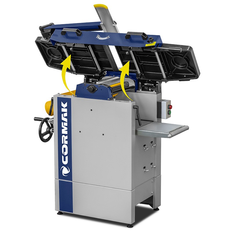 Cepilladora-refresadora CORMAK PT265T 400 V con mesas prolongadas
