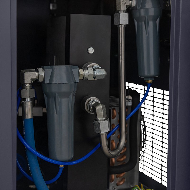 Compresor de tornillo con secador y depósito de 270 l - LUFT 1000 VSD+PM COMPACT 7,5 kW - 950 l/min