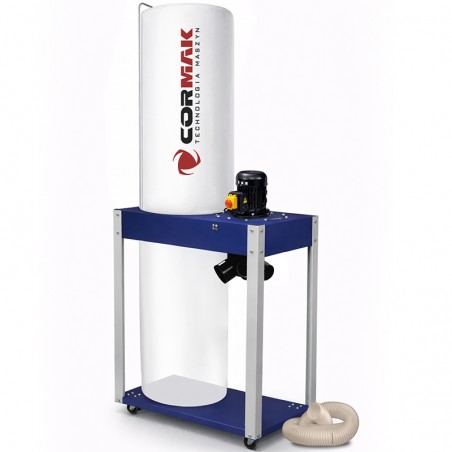 Aspirador para serrín, virutas y polvo CORMAK FM340 230 V + manguera antiestática de 3 m