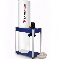 Aspirador para serrín, virutas y polvo CORMAK FM340 400 V + manguera antiestática de 3 m