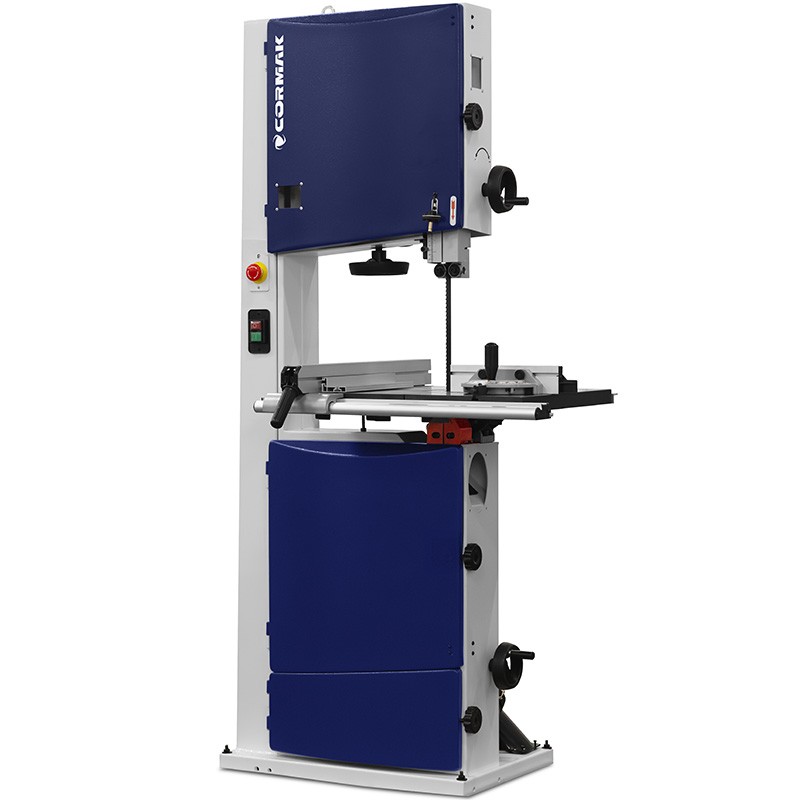Sierra de cinta vertical para madera CORMAK HBS421 con indicador láser