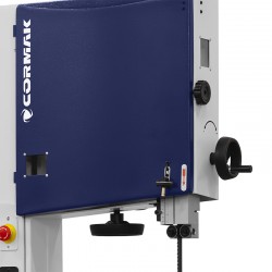 Sierra de cinta vertical para madera CORMAK HBS421 con indicador láser