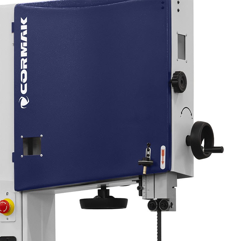 Sierra de cinta vertical para madera CORMAK HBS421 con indicador láser