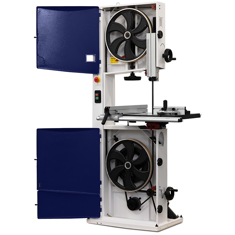 Sierra de cinta vertical para madera CORMAK HBS421 con indicador láser