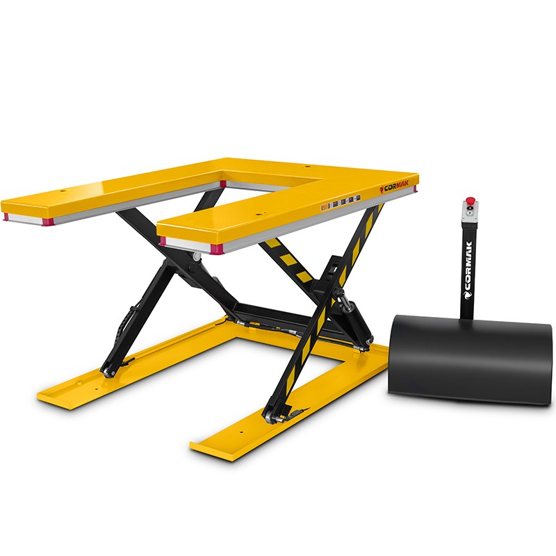 Mesa elevadora de tijera TAU1000 (capacidad de carga de 1000 kg, altura de elevación de 860 mm)