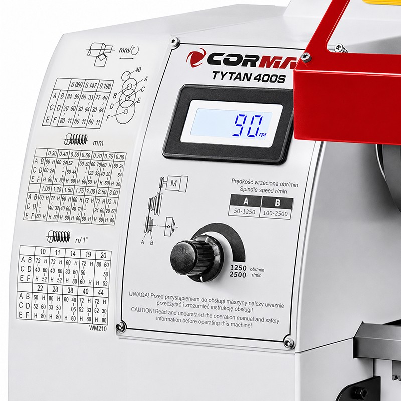 Tokarka uniwersalna CORMAK TYTAN 210x400 VARIO 230V | Tokarka do metalu