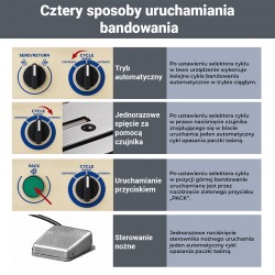 Automatyczna bandownica elektryczna CORMAK BA200 do taśmy PP