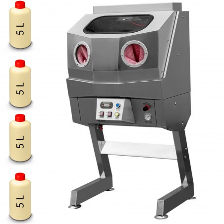 Myjka kabinowa ciśnieniowa ze stali nierdzewnej INOX CORMAK MP180 + 20 litrów płynu roboczego