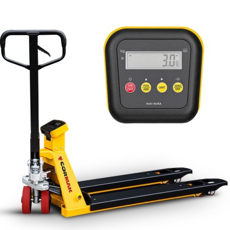 Transpaleta con báscula electrónica CORMAK SP2500E2 (capacidad 2.500kg) | Fabricante CORMAK