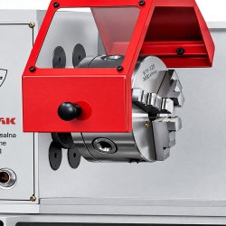 Torno universal convencional CORMAK TYTAN 210x520 230V + juego de herramientas de torneado + base
