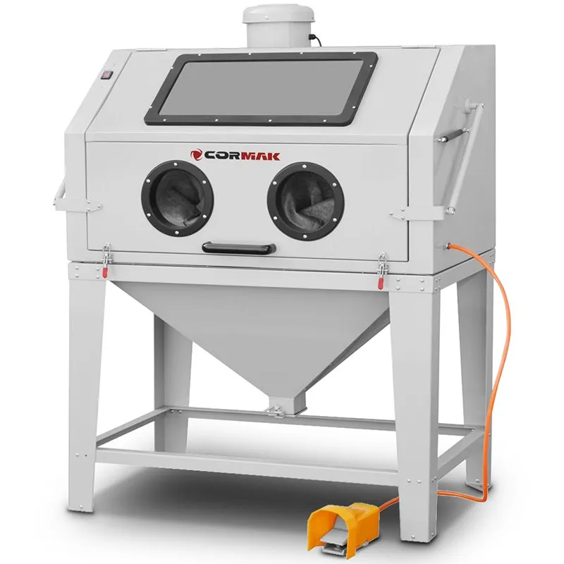 Máquina de chorro de arena con cabina de 450 l - apertura superior KDP450TOP + sistema de extracción DC15