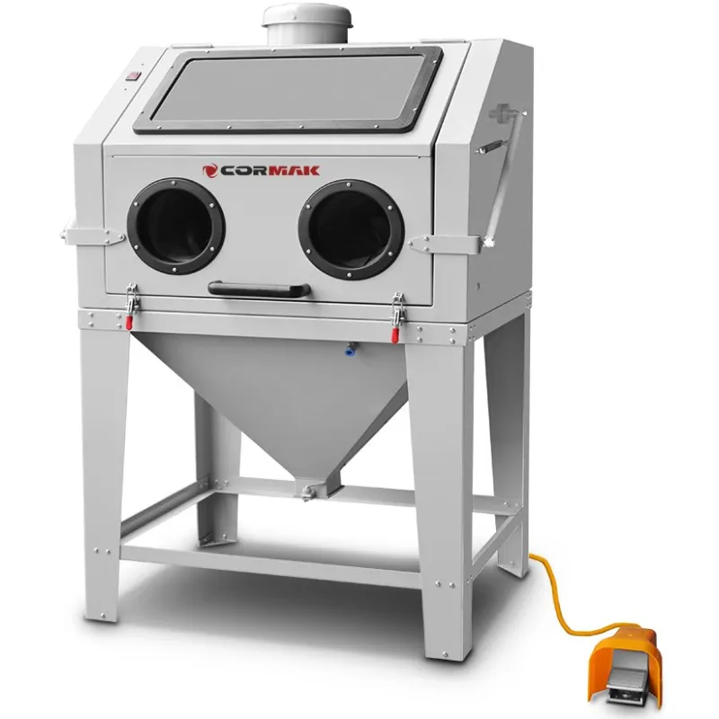 Máquina de chorro de arena con cabina de 350 l - apertura superior KDP350TOP + sistema de extracción DC15