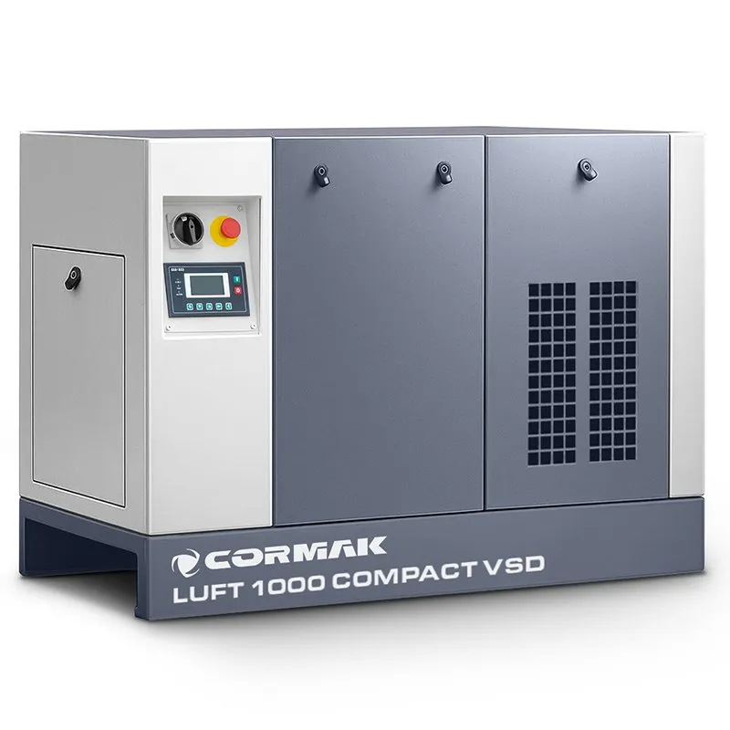 Compresor de tornillo con secador y variador de frecuencia - LUFT 1000 VSD COMPACT 7,5 kW - 950 l/min