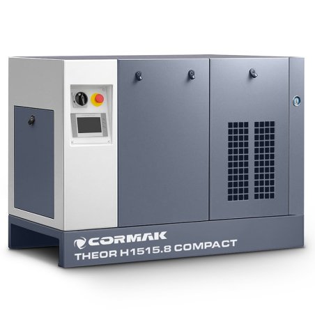 Compresor de alta presión de tornillo de 15 kW - 15,8 bar COMPACT con secador para cortadoras láser de fibra