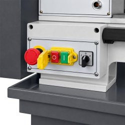 Torno universal convencional CORMAK TYTAN 210x520 230V + juego de herramientas de torneado + base