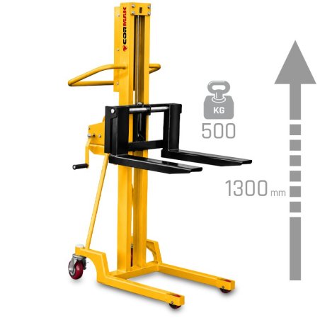 Transpaleta de mástil L513 (capacidad de carga de 500 kg, altura de elevación de 1300 mm)