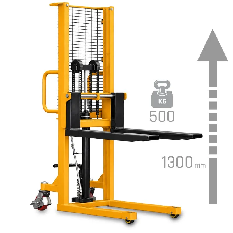 Transpaleta de mástil CORMAK P513 (capacidad de carga de 500 kg, altura de elevación de 1300 mm)
