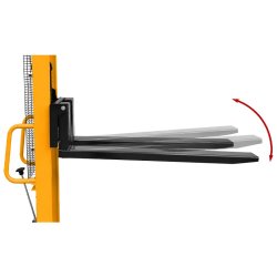 Transpaleta de mástil P716 (capacidad de carga de 700 kg, altura de elevación de 1600 mm)