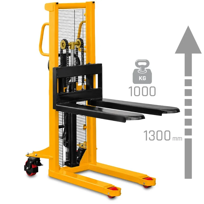 Transpaleta de mástil WRHS 1013 (capacidad de carga: 1000 kg, altura de elevación: 1300 mm)